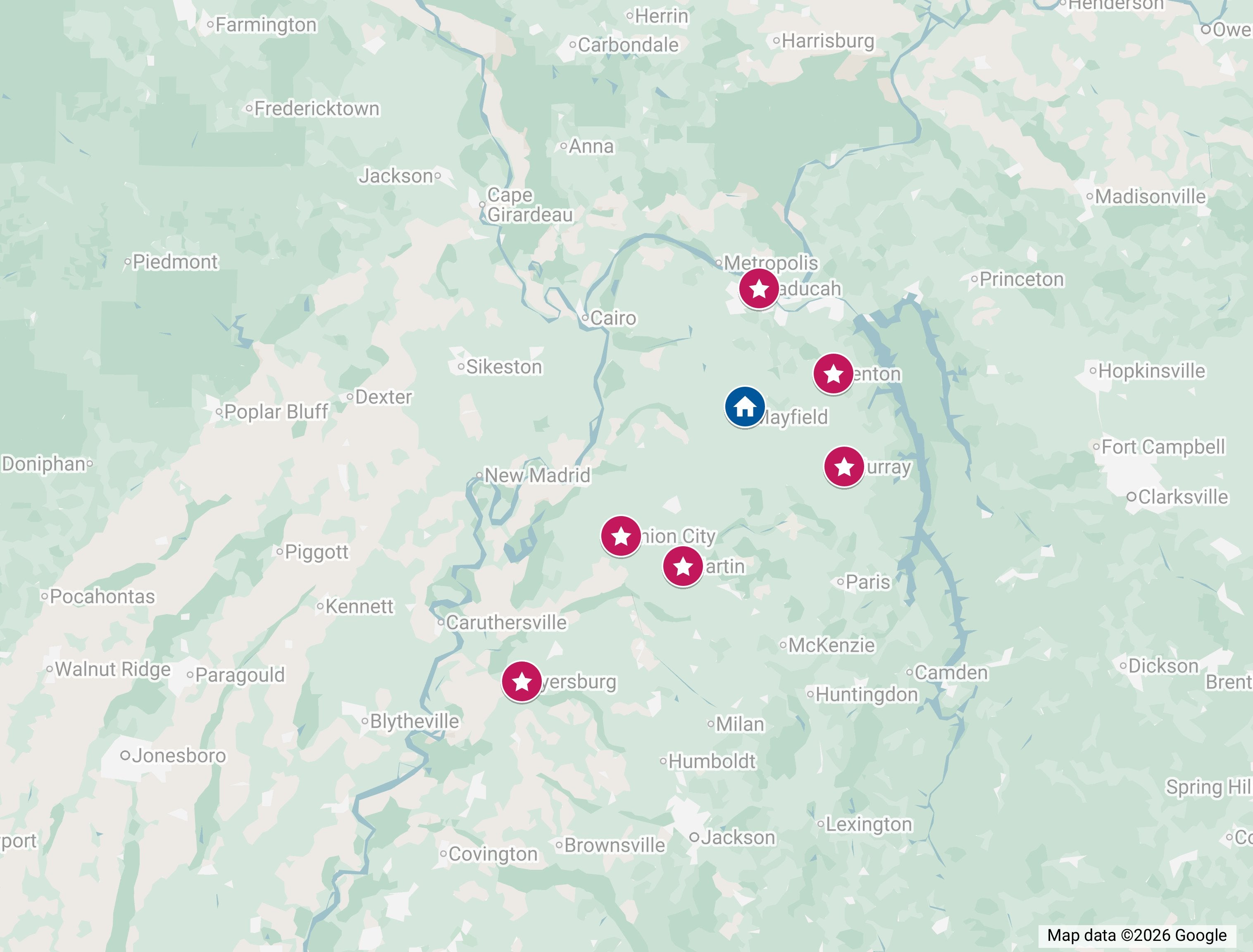 Linwood Chevrolet Service Areas Map
